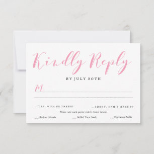 RSVP de guión bonito   BODAS