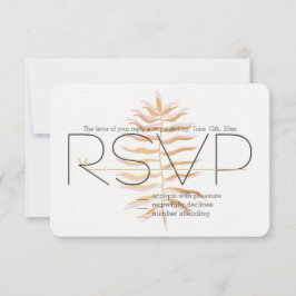 RSVP de hojas tropicales