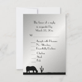 RSVP de la boda occidental