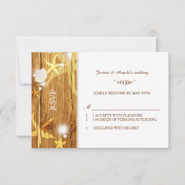 RSVP de la celebración de una boda de playa rusa