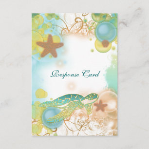 Rsvp de la respuesta del tema del boda de playa