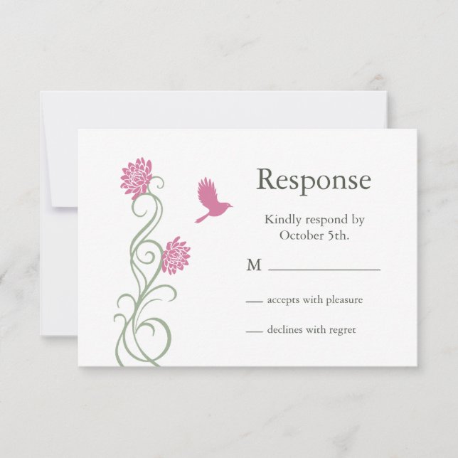 RSVP de las flores de Lotus (blanco) (Anverso)