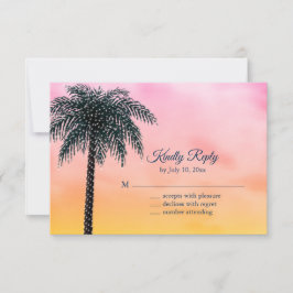 RSVP de las luces de cadena de árbol de palmas