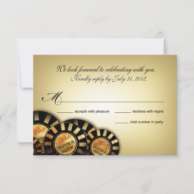 RSVP de Las Vegas (póngase en contacto conmigo par (Anverso)