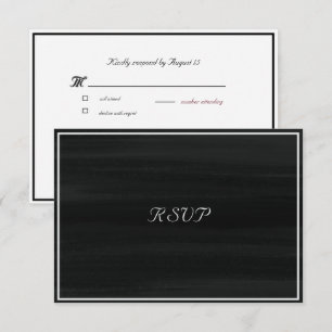 RSVP de lavado de tinta elegante