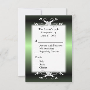RSVP de Manzana Verde Brillante con Menú