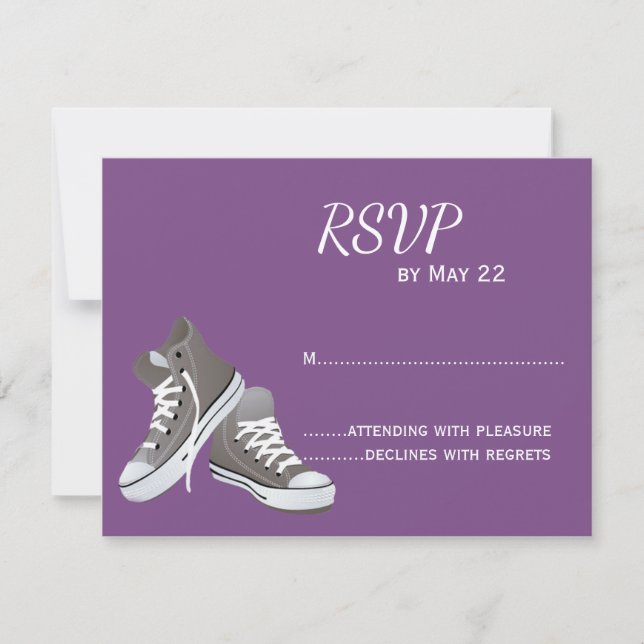 RSVP de marcadores morados (Anverso)