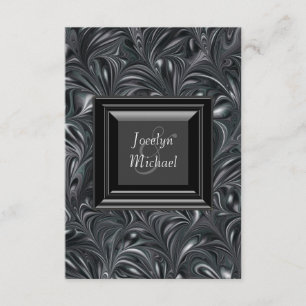 RSVP de marfil Black Wedding