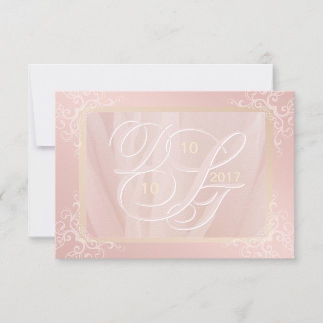 RSVP de monograma personalizado (Anverso)