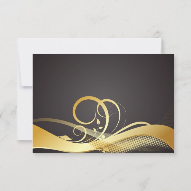 RSVP de negro y oro (Anverso)