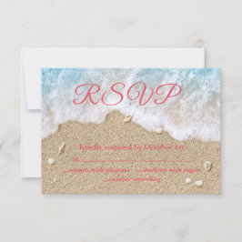 RSVP de ondas de playa de Coral
