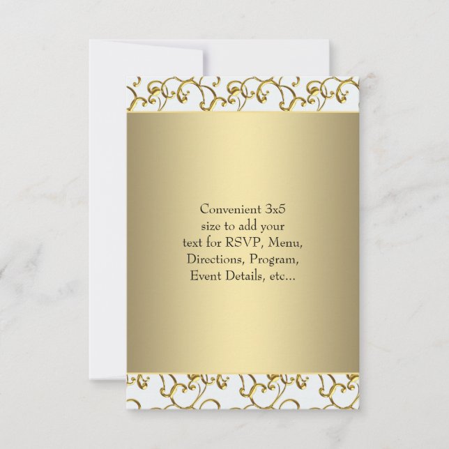 RSVP de oro blanco (Anverso)