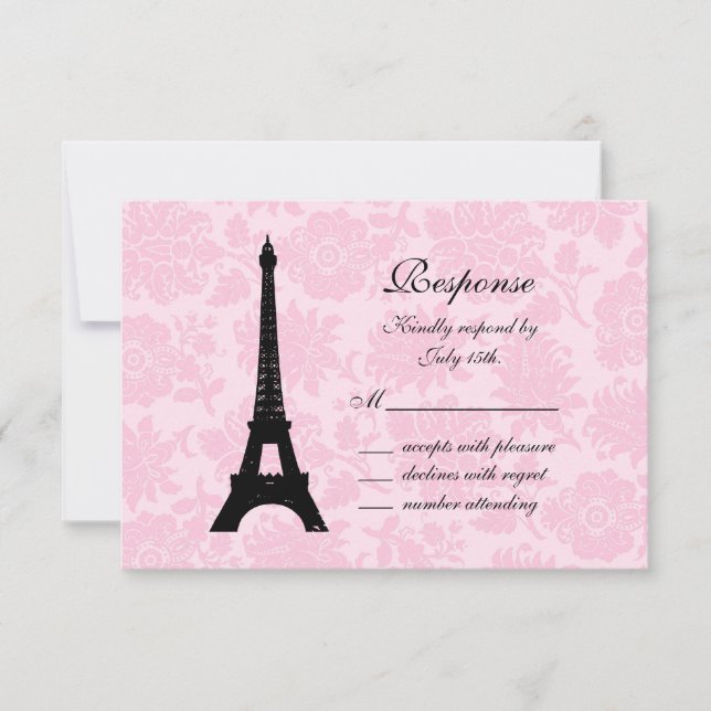 RSVP de París romántico (Anverso)
