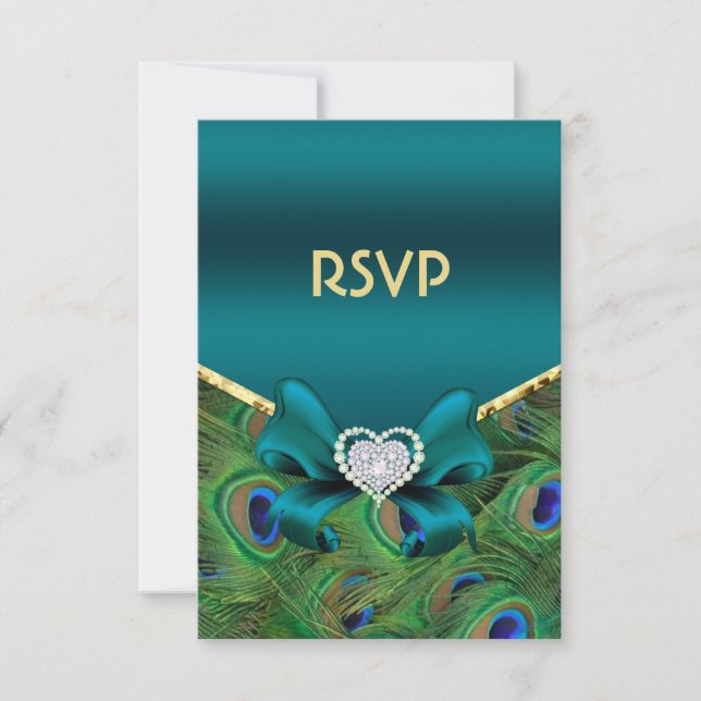 RSVP de Peacock verde azulado (Anverso)