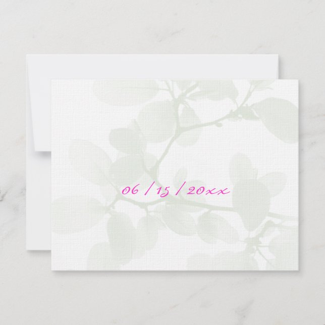 RSVP de ramas pintas rosas (Anverso)