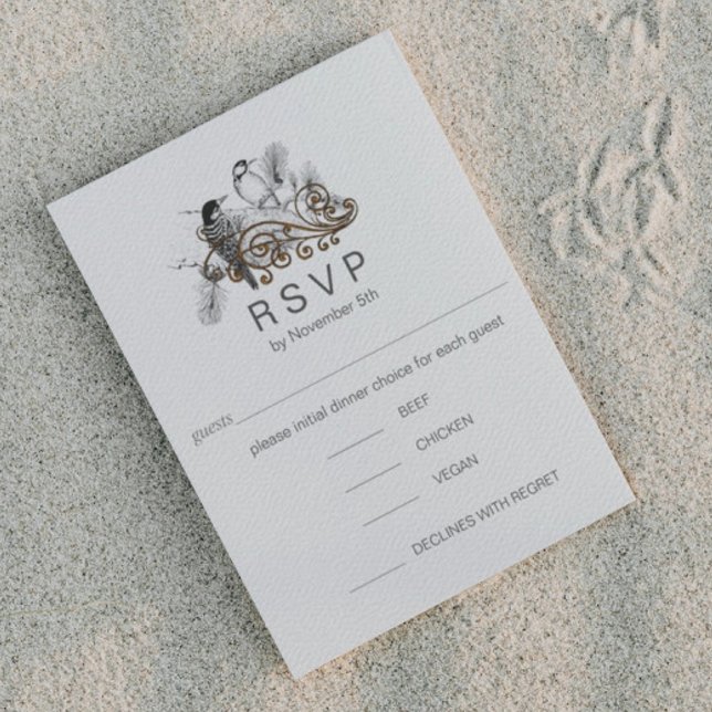 RSVP de Rústico País Barn Woodpecker (Subido por el creador)