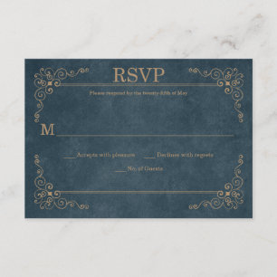 RSVP de Tan Chalkboard de la Marina Rusa