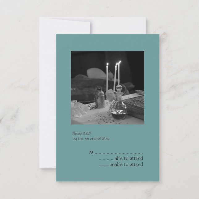 RSVP de Vaftisi Azul (Anverso)