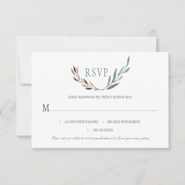 RSVP deja una acuarela rusa (Anverso)