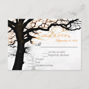 RSVP del árbol de otoño