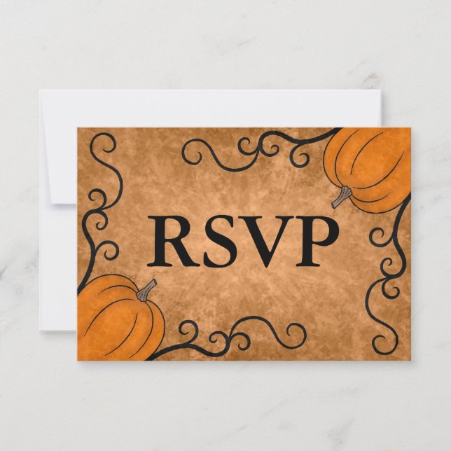 RSVP del Día de Acción de Gracias de otoño (Anverso)