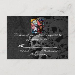 RSVP Día de las Cartas de la Boda Muerta
