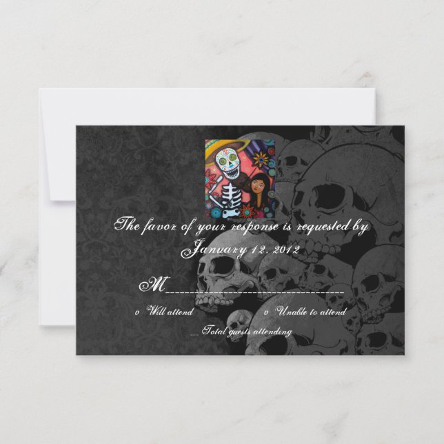 RSVP Día de las Cartas de la Boda Muerta (Anverso)