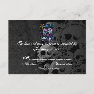RSVP Día de las Cartas de la Boda Muerta