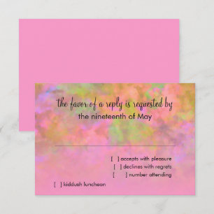 RSVP Diseño abstracto en rosa