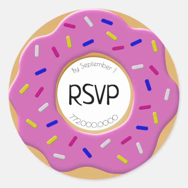 RSVP Donut Sello para sobres de rociadores de espo (Anverso)