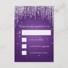 RSVP Dulce Dieciséis Fiestas Noche Dazzle Purple