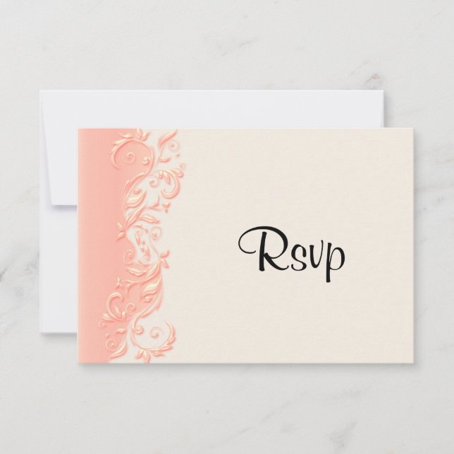 RSVP Elegant Peach Floral Swirl (Anverso)