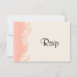 RSVP Elegant Peach Floral Swirl