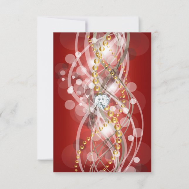 RSVP Elegant Red Gold Diamond Jewel Fiesta (Anverso)