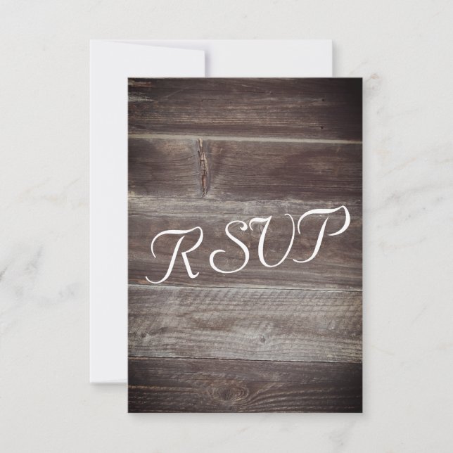 RSVP Elegant Rustic Wood texturizada (Anverso)