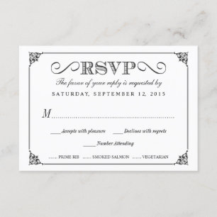 RSVP Elegant Vintage Chalkboard Bodas