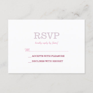 RSVP elegante de lavanda blanca