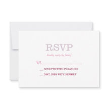 RSVP elegante de lavanda blanca
