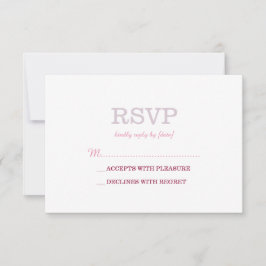 RSVP elegante de lavanda blanca
