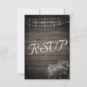 RSVP Elegante Mason Jar Luces Rústicas