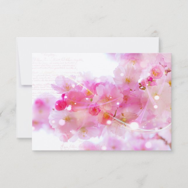 RSVP Elegante Pastel Pink Cherry Blossoms (Anverso)