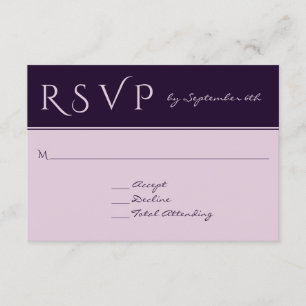 RSVP Elegante Pluma Oscura Respuesta Boda Asequibl