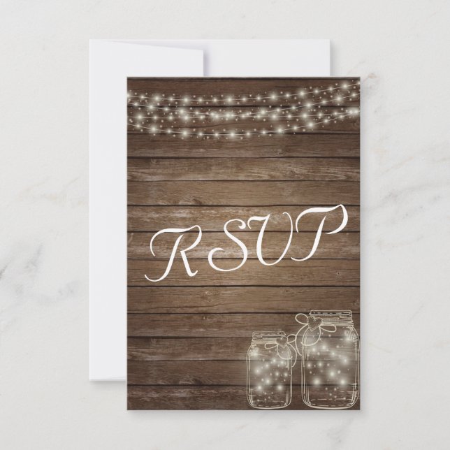 RSVP Elegante Rústico Mason Jar Lights (Anverso)