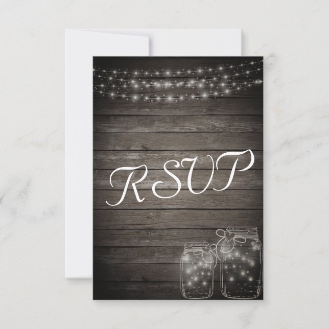 RSVP Elegante Rústico Mason Jar Lights (Anverso)