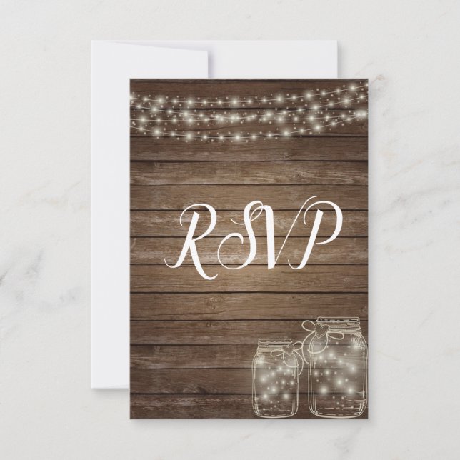 RSVP Elegante Rústico Mason Jar Lights (Anverso)