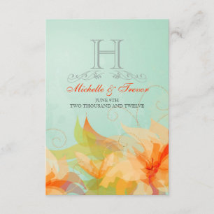 RSVP - Elegantes invitaciones de bodas con abstrac