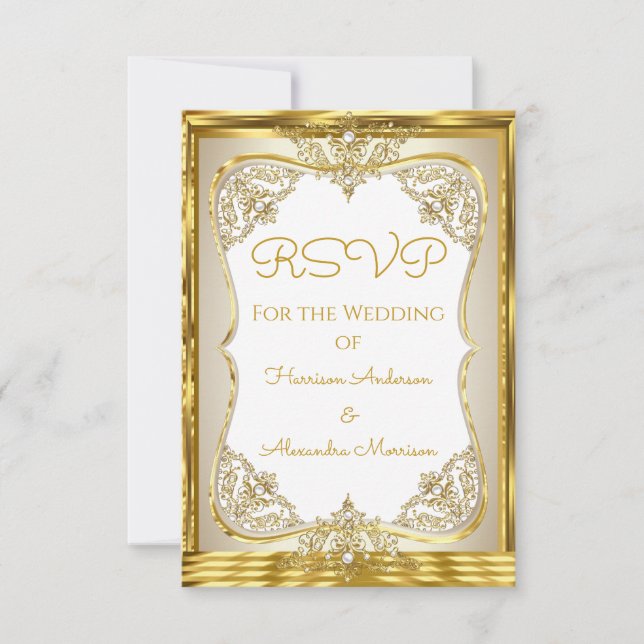 RSVP Elite Boda Gold Blanco beige Crema Perla (Anverso)