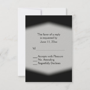 RSVP en blanco y negro