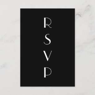 RSVP en blanco y negro de 1920