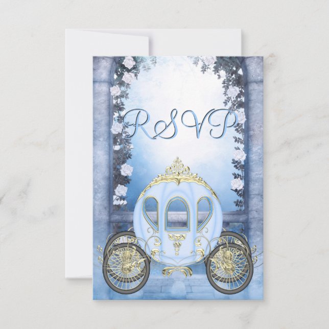 RSVP encantada de la Princesa Azul (Anverso)
